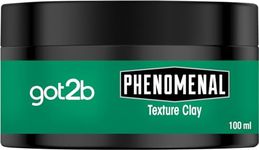 Schwarzkopf got2b PhenoMENal Texture Hair Styling Clay, Vegan, Strong Hold, Matt Finish, No Stickiness, 100ml (Pack of 1)