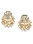 Zaveri Pearls Gold Tone Kundan & Pearls Wedding Collection Dangle Earring For Women-ZPFK10097