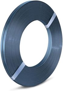 NVOYAJUAN Bluing Steel Strapping Coil 5/8" x .020" x 2550' Metal Banding Strap Break Strength 1550 lbs Heavy Duty Pallet Strapping Roll(2 Roll Single Ply)