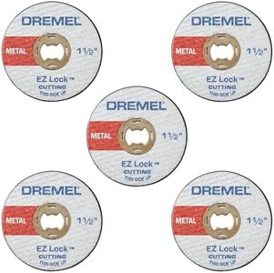 DREMEL EZ Lock EZ456 Metal Cutting Wheel 5 pack, 5 Cutting Wheels with 38mm Cutting Diameter for Rotary Tool