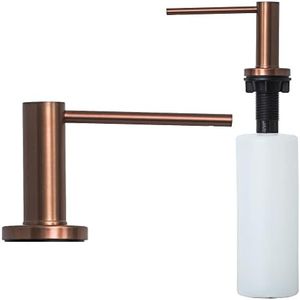 Strictly Sinks Modern Liquid Soap Dispenser - Stainless Steel Dish Soap Dispenser, Refillable Kitchen Soap Dispenser for Kitchen Sink, Soap Dispenser Bottle with Stainless Steel Pump