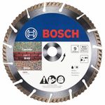 BOSCH DB944 9-Inch Segmented Diamond Blade - Ideal for Concrete, Brick, and Block Cutting