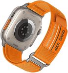 SOLOLUP Trail Loop for Apple Watch Bands 40mm 41mm 38mm iWatch Bands Women Men, Rugged Sport band Soft Nylon Wristband for apple watch series 9 band SE 9 8 7 6 5 4 3 2 1 Accessories, Orange