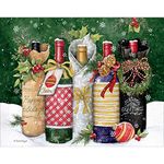 LANG "Christmas Cheers" Boxed Christmas Cards by Susan Winget, 18 Cards with 19 Matching Envelopes, Linen-Embossed Paper Stock (1004902)