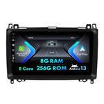 8G+256G- Android Double Din Car Stereo For Mercedes Benz B200/W639/Vito/Viano/W906/Sprinter/W169/W245 - Wireless CarPlay/Android Auto/DSP - Camera & MIC - SWC BT DAB RDS