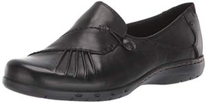 Rockport Cobb Hill Women's Paulette Flat, Black, 7.5 A - Narrow