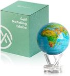 MOVA Self Rotating Globe, Ocean Blue Relief Classic (4.5")