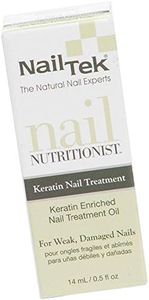 Nail Tek Nutritionist Keratin Treatment for Weak, Damaged Nails | Enriched with Keratin Protein Oils to Strengthen, Protect & Moisturize | Nourishes with Sweet Almond & Jojoba Oil | 0.5 FL Oz, 14 ml