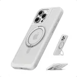 Anker Ultra Magnetic for iPhone Case with Sturdy 360° Ring Stand, Military-Grade Shockproof Kickstand Compatible with MagSafe (for iPhone 16 Pro, White)