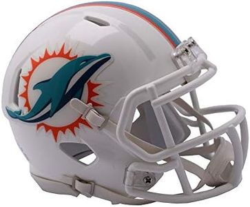 Riddell NFL Miami Dolphins Unisex Replica Mini Speed Stylemiami Dolphins Helmet Replica Mini Speed Style 2018, Team Colors, One Size