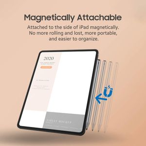 Adonit Neo Magnetic Stylus Pen – Palm Rejection, iPad Air/Pro, Matte Silver