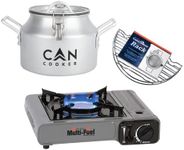 CanCooker Junior Multi-Fuel Burner & Rack Kit | Portable Food Steamer for Camping, RVs, On The go & Home Cooking | Includes Steamer, Lid, and Carry-on Bag