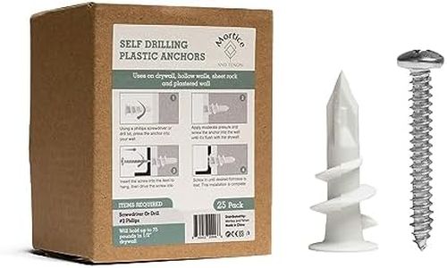 Zinc and Plastic Drywall Anchors