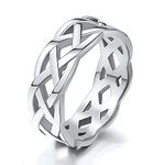 Wedding Band Men Stainless Steel Finger Thumb Ring