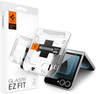 SPIGEN EZ Fit Front Screen Protector Designed for Samsung Galaxy Z Flip 6 Screen Protector Easy Installation Kit 9H Tempered Glass Cover [2-Pack] - Clear