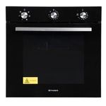 Faber 80L Built-In Black Finish Oven || Push/Pull Knob Control with Digital Display || 6 Cooking Functions with Rotisserie, Grill Rack, Universal Pan|| FBIO 80L 6F BK, Free 1 Year Extended warranty