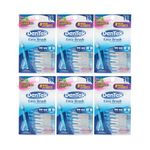 DenTek Easy Brush Interdental Cleaners Brushes Between Teeth Wide Teeth Mint Flavor, 16 Count (Pack of 6)