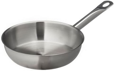 METRO Professional Sartén de acero inoxidable, Ø 20 cm, altura: 6 cm, inducción