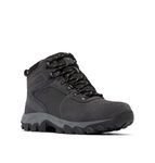 Columbia Men's Newton Ridge Plus II Suede Waterproof, 2024 Shark/Black, 16