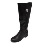 Nautica Women's Tall Shaft Riding Boots: Stylish Knee-High Dress Shoes for Fall & Winter, Black-ginger Lily X, 8