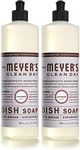 Mrs. Meyer's Liquid Dish Soap, Cruelty Free Formula, Lavender Scent, 16 oz - Pack of 2