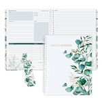 SUNEE Half Meeting Half Note - 8.5"x11" Professional Notebooks for Work - 160 Pages, A4 Size Project Planner, Spiral Meeting Agenda/Minutes Organizer for Women Men, Note Taking, Office & Business