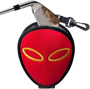 GOLDALIENS Golf Club Cleaner & Ball Cleaning Bag,Original Three-Layer Fabric Waterproof Technology,Golfer's Ultimate Green Clean Scrub Equipment Accessories,Removable Clips to Support Machine Washing