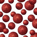 BANBERRY DESIGNS Red Glittered Foam Balls - About 1250 Glitter Vase Filler Decorative Balls - Table Scatter Decorations - Red Party Décor