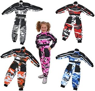 Wulfsport Children Kids CAMO MX Motocross Motorbike Race Suit Clothing Quad Bike - Blue XL (11-12Yrs)