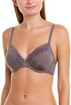 Natori Women Refined Contour Underwire Bra (Gunmetal, 36D)