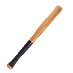 Ankaro Sports Natural Wood Baseball Bat Outdoor Sports Slugger Wooden Bat Self Defense Rounder Bat,Defense Tool-(Size Small 24Cm)