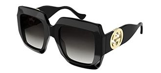 Gucci GG1022S Shiny Black/Grey Shaded 54/23/140 women Sunglasses