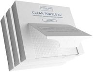 Clean Skin Club Clean Towels XL™, 100% USDA Biobased Face Towel, Disposable Face Towelette, Eczema Association Accepted, Makeup Remover Dry Wipes, Ultra Soft, 3 Travel Pack, 30 ct