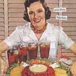 Boston International Anne Taintor IHR 3-Ply Paper Napkins, 20-Count Cocktail Size, Pin This