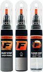 FIRANTO Car Paint Touch-Up Kit for Toyota 1D6 Silver - 3-in-1 Car Paint Scratch Repair Set includes 15ml Touch Up Paint Pen w/Brush, Primer, Lacquer