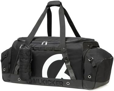 TRAILKICKER Extra Large Hockey Bag, Durable Sports Equipment Duffle with Multiple Pockets, Perfect for Ice Hockey and Sports Gear, Black