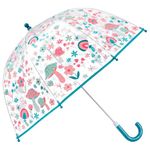Stephen Joseph, Clear Color Changing Bubble Umbrella, Kids Toddler Umbrella with Dome Canopy, Mushroom, 24" x 26.5", Mushroom