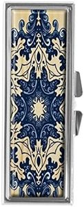 jkfgweeryhrt Pill Box for Purse or Pocket Pill Case Decorative Boxes Gift Box Pill Organizer for Travel Pill Box (Blue Mandala)