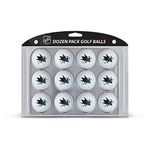 Team Golf NHL San Jose Sharks Golf Balls, 12 Pack Dozen Regulation Size Golf Balls, 12 Pack, Full Color Durable Team Imprint