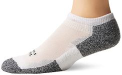 Thorlos Men's Lite Padded No Show Micro-Mini Socks - White, Large