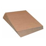 100 x Corrugated Cardboard Packaging Sheets Kraft Pads Single and Double Wall Protective Dividers for Cushioning & Crafts A0, A1, A2, A3, A4, A5 (Pack of 100) (Double Wall, A0 (1189 x 841mm))