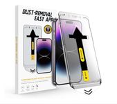 HvZ Screen Protector with Applicator - Ultra- Resillient 9H 3D Privacy Tempered Glass for iPhone X/XS / 11 / 11pro / XR / 12/12 pro / 13 / 13pro / 14/15 (IPhone X/XS/11pro)