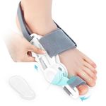 Bunion Corrector Big Toe Straightener for Women/Men, Adjustable Bunion Splint with Non-Slip Strap for Bunions Correction, Big Toe Straightener Corrector with Silicone Pad Suitable for Left/Right Feet