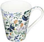 V andA Mug with Bee Garden Design, Fine Bone China, Multi-Colour, 450 ml