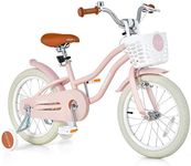 OLAKIDS Kids Bike, 12 14 16 18 Inch Toddlers Bike with Removable Training Wheels Basket, Safety Bell, Adjustable Seat Handlebar, Children's Bicycle for Girls Boys 3-8