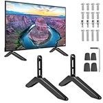 Akamino Universal TV Stand, Upgrade TV Pedestal Feet, TV Base Legs for Most 12-98”LCD LED Plasma Flat Screen, Replacement TV Stand Legs forVizio Samsung LG TCL Televisions