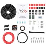 GEARCELL 5M 12V 140A Split Charge Relay Kit, Dual Smart Battery Isolator & 16mm 110amp Cable, VSR Voltage Sensitive Relay System for ATV, RVs, Trucks, Motorhomes, Boats