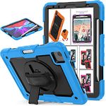 DuraSafe Cases for iPad Air 4th 5th Gen 10.9 inch Rugged Case A2588 A2589 A2591 MM9E3HN/A MM9D3HN/A A2316 MME23HN/A MM9C3HN/A MM9F3HN/A MYFQ2HN/A MYFM2HN/A MYFR2HN/A MYFP2HN/A MM9N3HN/A - Sky Blue