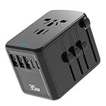 Universal Travel Adapter, 5-Port In