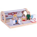 Bigjigs Rail Wooden Underground Train Station - Bigjigs Train Accessories Station for Wooden Train Set, Compatible with other Major Train Sets & Wooden Railways